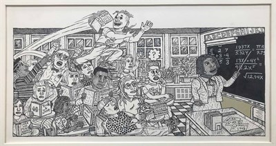 Lot 329 - Mark Alan Stamaty American, b. 1947 Classroom,...