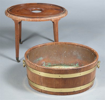 Lot 453 - George III Mahogany Brass-Bound Wine Cooler on...