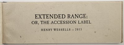 Lot 212 - WESSELLS, HENRY Extended Range; or, The...