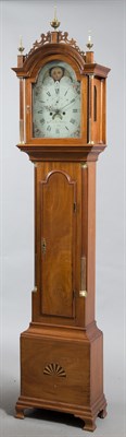Lot 534 - Federal Inlaid Mahogany and Brass Mounted Tall...