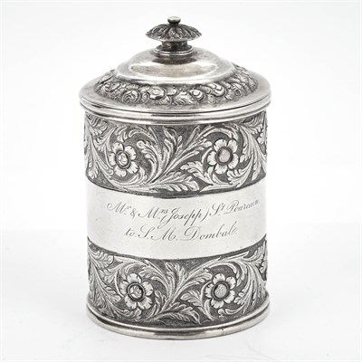 Lot 295 - Indian Colonial Silver Covered Cup Twentyman &...