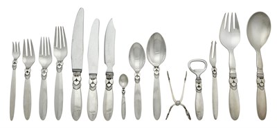 Lot 208 - Georg Jensen Sterling Silver Cactus Pattern...