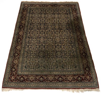Lot 375 - Silk and Wool Isfahan Rug Central Iran, second...