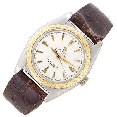 Lot 306 - Gentleman's Stainless Steel and Gold 'Limited Edition Oyster Perpetual for the Holy Year 1950' Wristwatch, Rolex, Ref. 5011