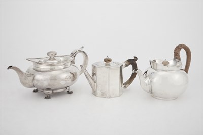 Lot 294 - Two George III Sterling Silver Teapots;...