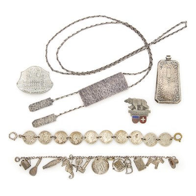 Lot 1577 - Group of Silver and Metal Jewelry