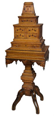 Lot 474 - Continental Parquetry Collector's Cabinet on...