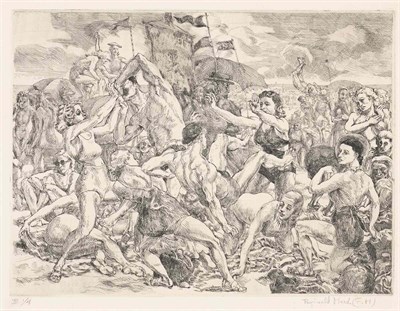 Lot 124 - Reginald Marsh (1898-1954) CONEY ISLAND BEACH...