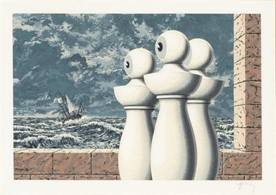 Lot 119 - After René Magritte (1898-1967) LA TRAVERSÉE...