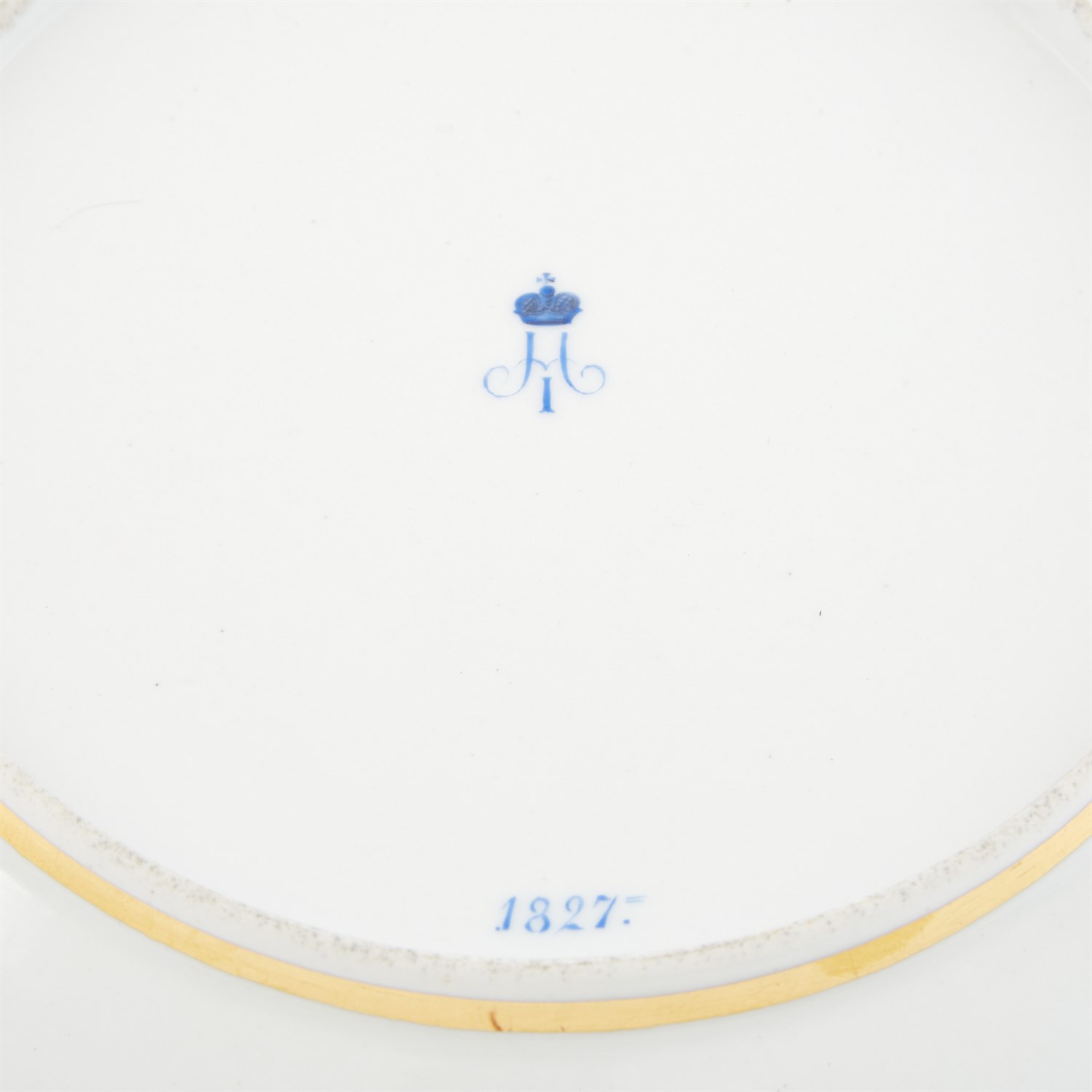 Lot 155 - Two Russian Porcelain Plates with Views...