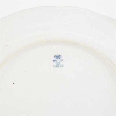 Lot 143 - Two Russian Floral-Decorated Porcelain Plates...