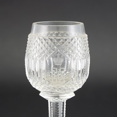 Lot 137 - Set of Eight Russian Cut Glass Cordials Late...
