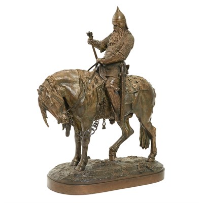 Lot 165 - Russian Bronze Group of Voevoda (Boyar...