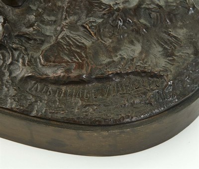 Lot 169 - Russian Bronze Group of Hunting with a Golden...