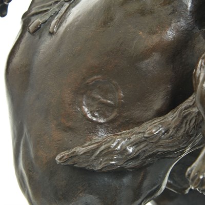 Lot 169 - Russian Bronze Group of Hunting with a Golden...