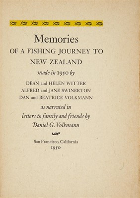 Lot 176 - VOLKMANN, DANIEL G. Memories of a Fishing...
