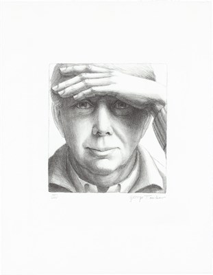 Lot 238 - George Tooker SELF PORTRAIT Lithograph, 1984,...