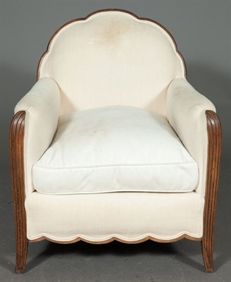 Lot 171 - Set of Four Art Deco Beechwood Bergères Height...