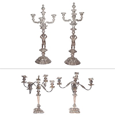 Lot 183 - Pair of Austrian Silver Figural Convertible...