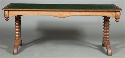 Lot 143 - Victorian Oak Writing Table Height 27 1/2...