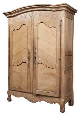 Lot 148 - Louis XV Provincial Oak Armoire Height 7 feet...