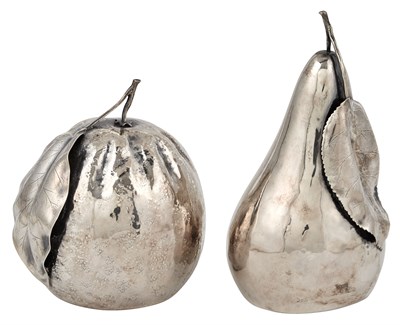 Lot 186 - Two Buccellati Sterling Silver Fruit-Form...