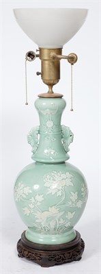 Lot 316 - Chinese Style Floral Decorated Celadon Ground...