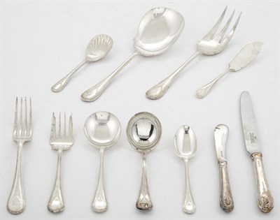 Lot 369 - English Sterling Silver Flatware Service...