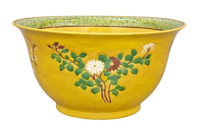 Lot 176 - Chinese Yellow, White and Green Glazed...