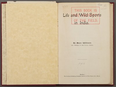 Lot 261 - WILKINSON, [A. J.] Life and Wild Sports in...