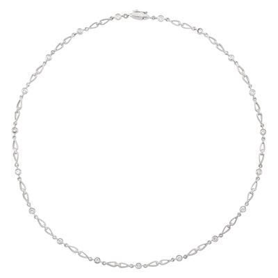 Lot 269 - Platinum and Diamond Necklace