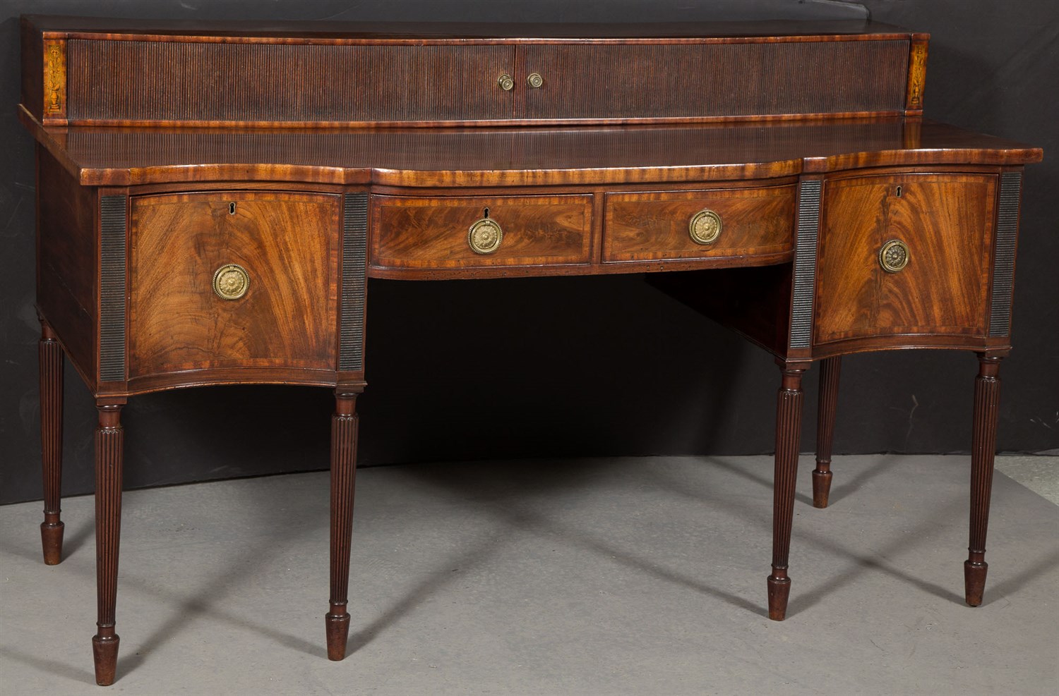 Lot 255 - George III Inlaid Mahogany Sideboard Late 18th...