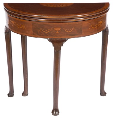 Lot 323 - George II Style Inlaid Mahogany Games Table...