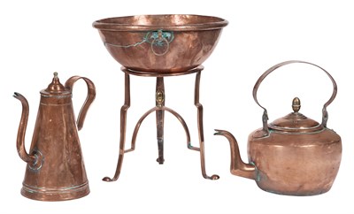 Lot 518 - Group of Copper Cooking Articles Including...