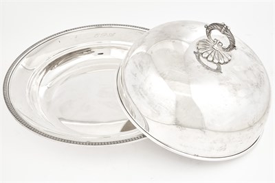 Lot 391 - Italian Silver Covered Serving Dish Height...