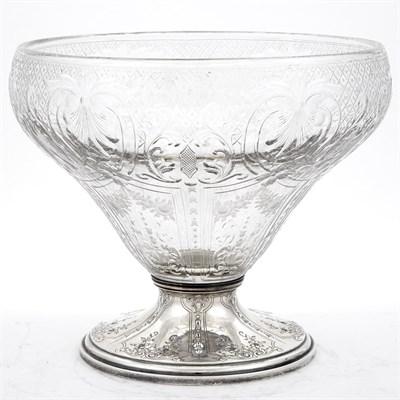 Lot 349 - Gorham and Grogan Co. Sterling Silver-Mounted...