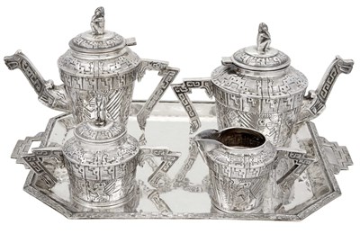 Lot 385 - Industria Peruana Sterling Silver Four-Piece...