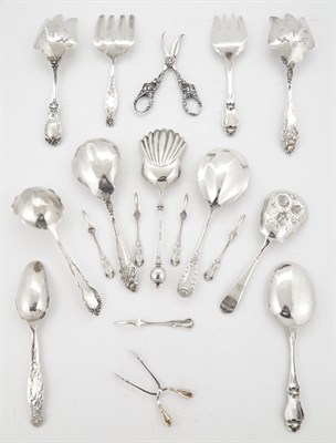 Lot 345 - Group of Seventeen American Sterling Silver...
