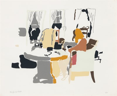 Lot 182 - Fairfield Porter (1907-1975) INTERIOR (LUDMAN...