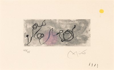 Lot 129 - Joan Miró SANS LE SOLEIL (D. 404; C. BOOKS 98)...