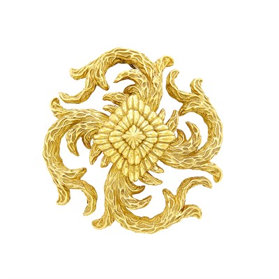 Lot 357 - Gold Maltese Cross Clip-Brooch, David Webb