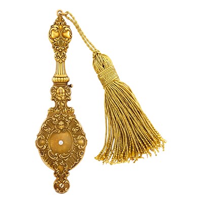 Lot 133 - Antique Gold and Diamond Lorgnette