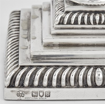 Lot 200 - Pair of Victorian Sterling Silver Five-Light...