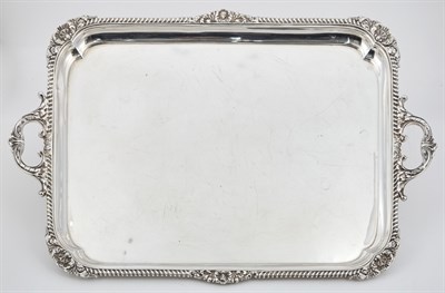 Lot 198 - Victorian Sterling Silver Two-Handled Tray...