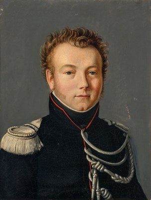 Lot 1022 - Continental School 19th Century Portrait of a...