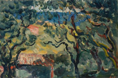 Lot 12 - Louis Valtat French, 1869-1962 Paysage (Les...