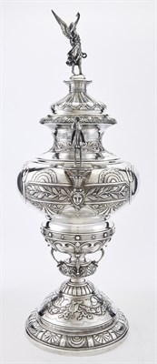 Lot 289 - English Sterling Silver Horse Racing Trophy...