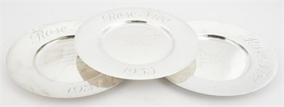 Lot 403 - Three American Sterling Silver Presentation...