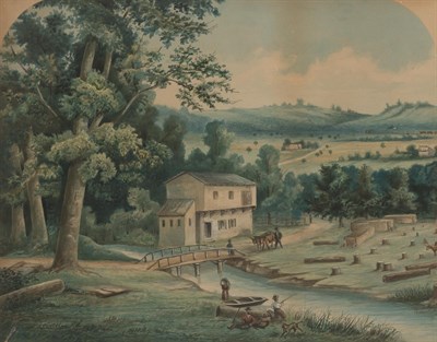 Lot 6 - American School 19th Century Rural American...