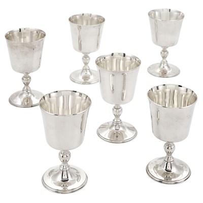 Lot 371 - Set of Six Mappin & Webb Sterling Silver...